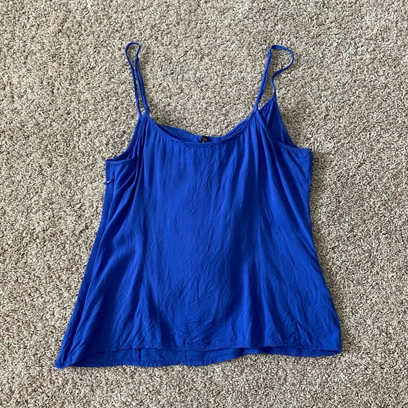 Women’s Naked Zebra blue tank top blouse size Small - Picture 8 of 10